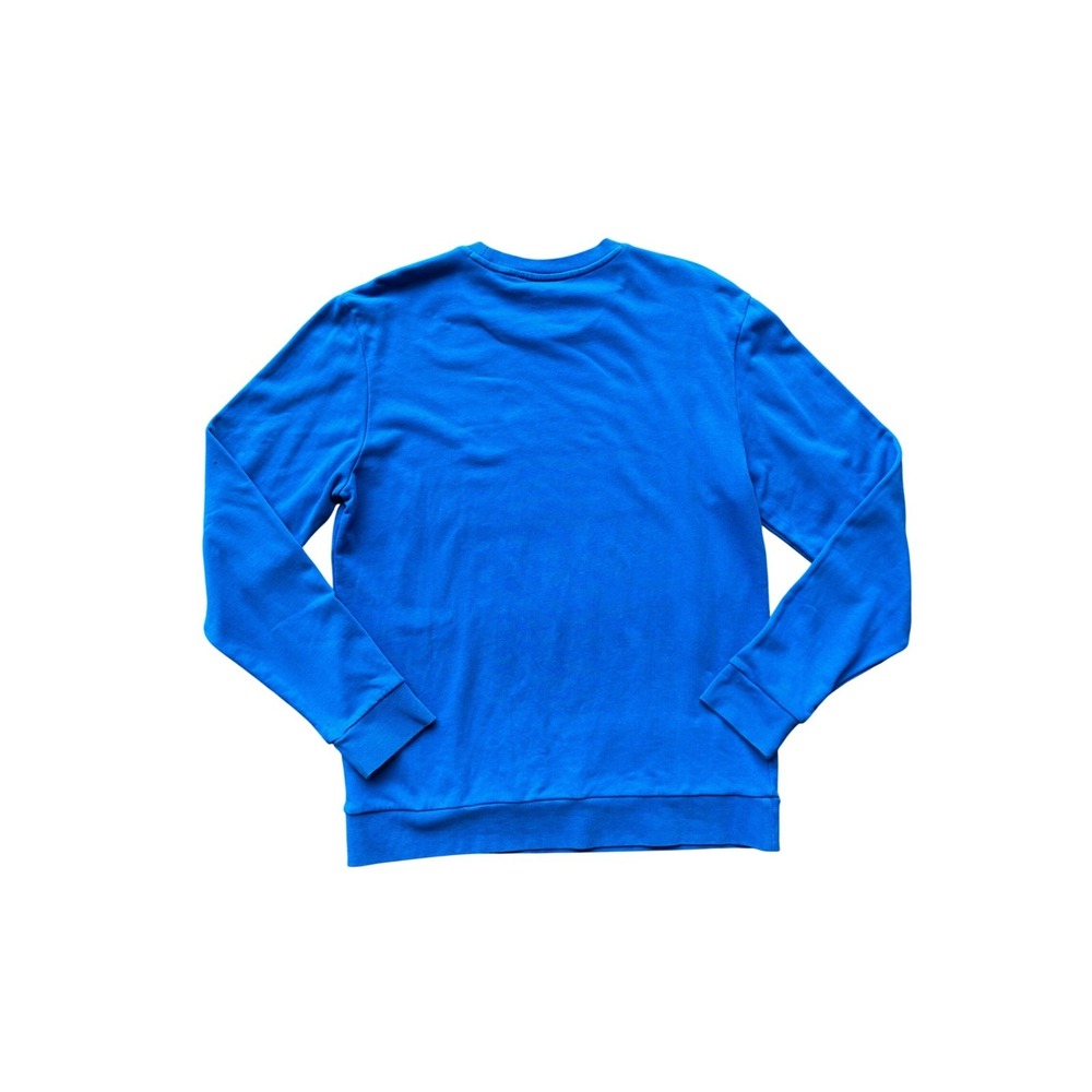 Hugo Boss Royal Blue Vertical Logo Sweatshirt Size Large Preppy Streetwear - Picture 3 of 8
